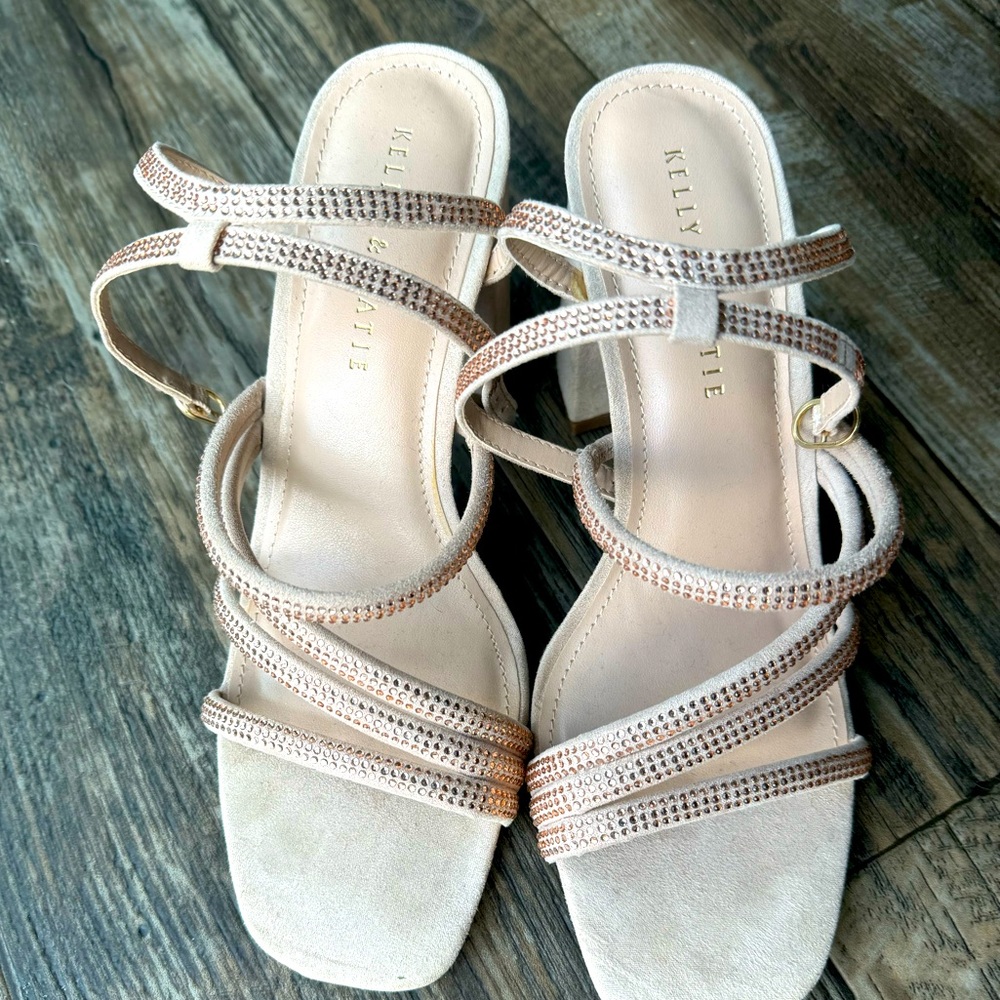 Pink/rose gold high heels